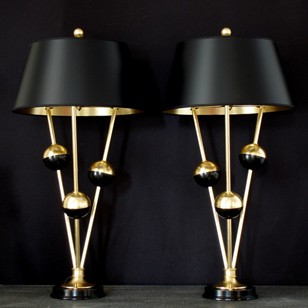 Mid-century inspired PLANETS table lamp.